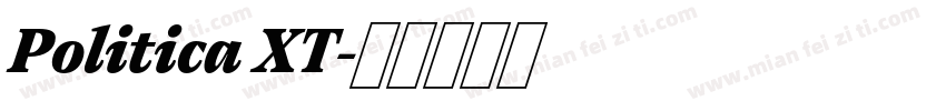 Politica XT字体转换